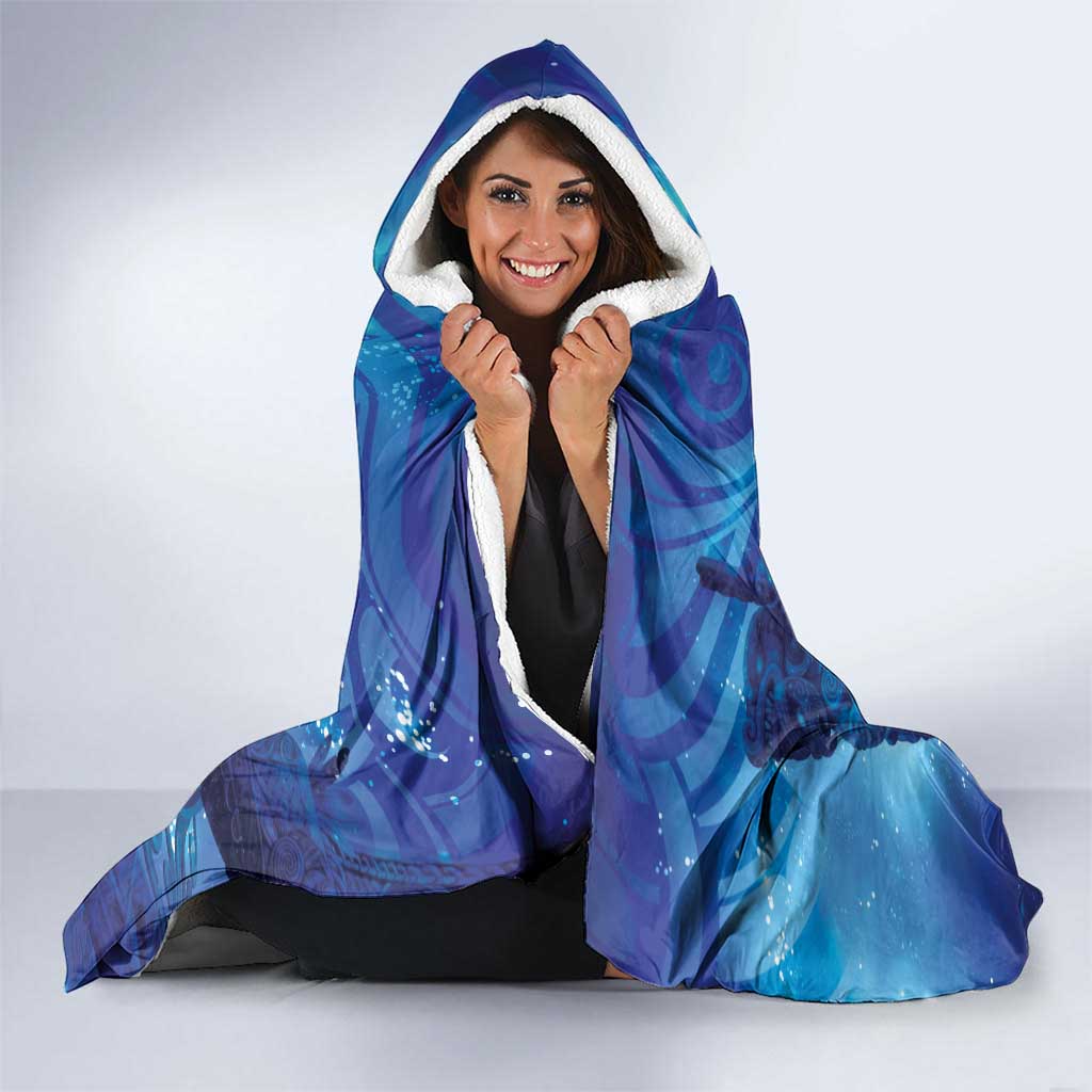 Kuri New Zealand Matariki Hooded Blanket Aotearoa Dog Waka Maori New Year Galaxy Vibes LT14 - Polynesian Pride