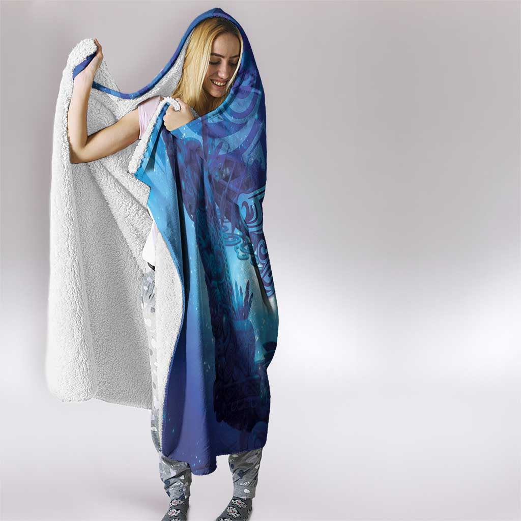 Kuri New Zealand Matariki Hooded Blanket Aotearoa Dog Waka Maori New Year Galaxy Vibes LT14 - Polynesian Pride