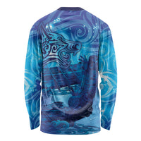 Kuri New Zealand Matariki Long Sleeve Shirt Aotearoa Dog Waka Maori New Year Galaxy Vibes LT14 - Polynesian Pride