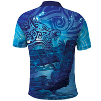 Kuri New Zealand Matariki Polo Shirt Aotearoa Dog Waka Maori New Year Galaxy Vibes LT14 - Polynesian Pride