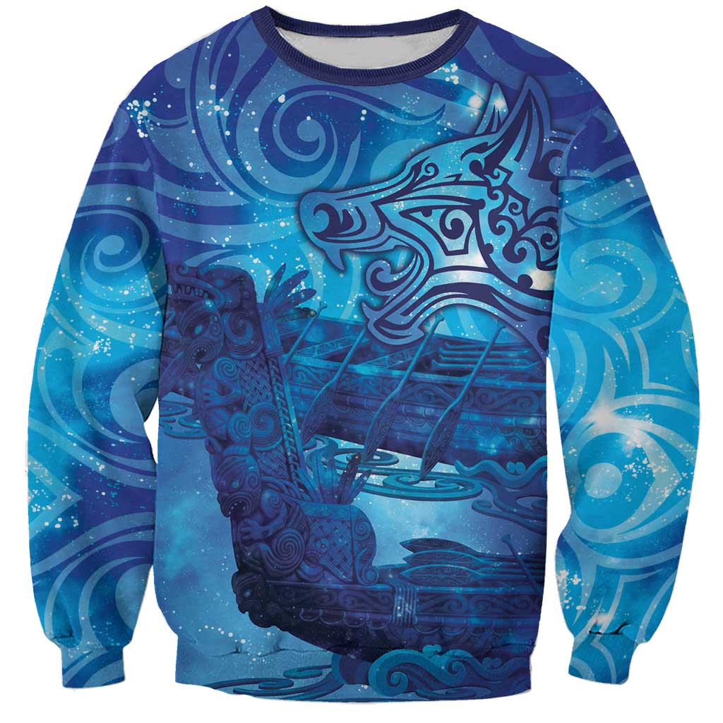 Kuri New Zealand Matariki Sweatshirt Aotearoa Dog Waka Maori New Year Galaxy Vibes