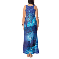 Kuri New Zealand Matariki Tank Maxi Dress Aotearoa Dog Waka Maori New Year Galaxy Vibes LT14 - Polynesian Pride