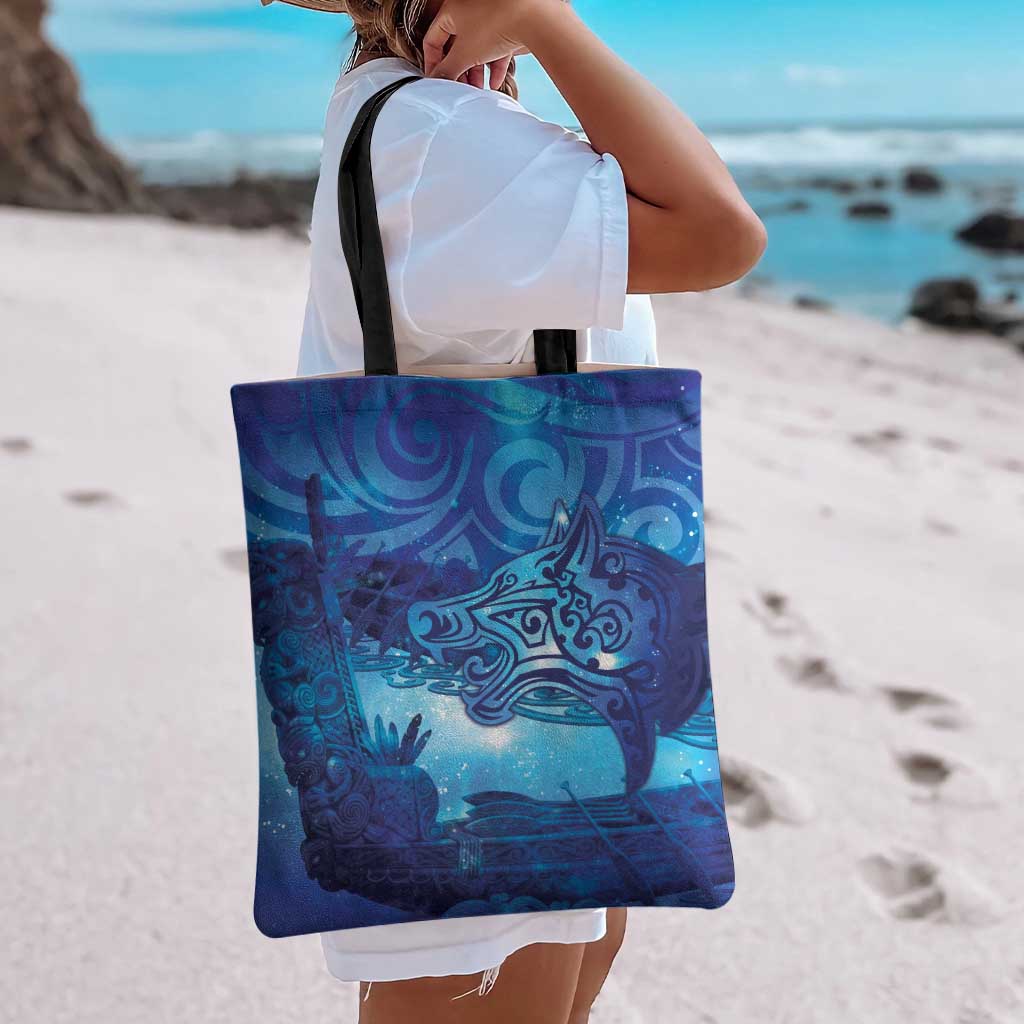 Kuri New Zealand Matariki Tote Bag Aotearoa Dog Waka Maori New Year Galaxy Vibes LT14 - Polynesian Pride
