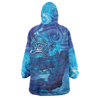 Kuri New Zealand Matariki Wearable Blanket Hoodie Aotearoa Dog Waka Maori New Year Galaxy Vibes LT14 - Polynesian Pride
