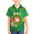 Personalized Manu'a Cession Day Family Matching Short Sleeve Bodycon Dress and Hawaiian Shirt Tropical Flowers With Polynesian Pattern