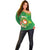 Personalized Manu'a Cession Day Off Shoulder Sweater Tropical Flowers With Polynesian Pattern