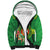 Personalized Manu'a Cession Day Sherpa Hoodie Tropical Flowers With Polynesian Pattern
