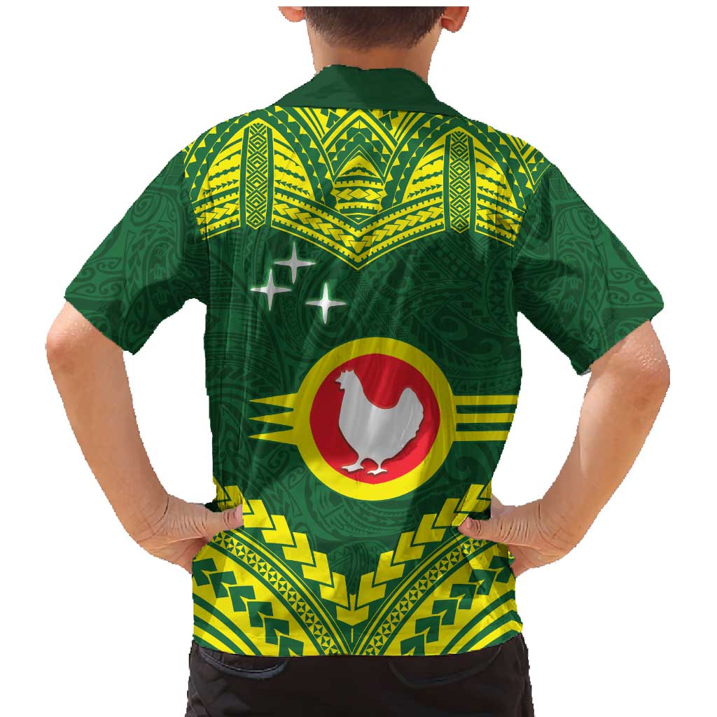 Manu'a Flag Day Family Matching Mermaid Dress and Hawaiian Shirt Polynesian Pattern National Color Proud LT14 - Polynesian Pride