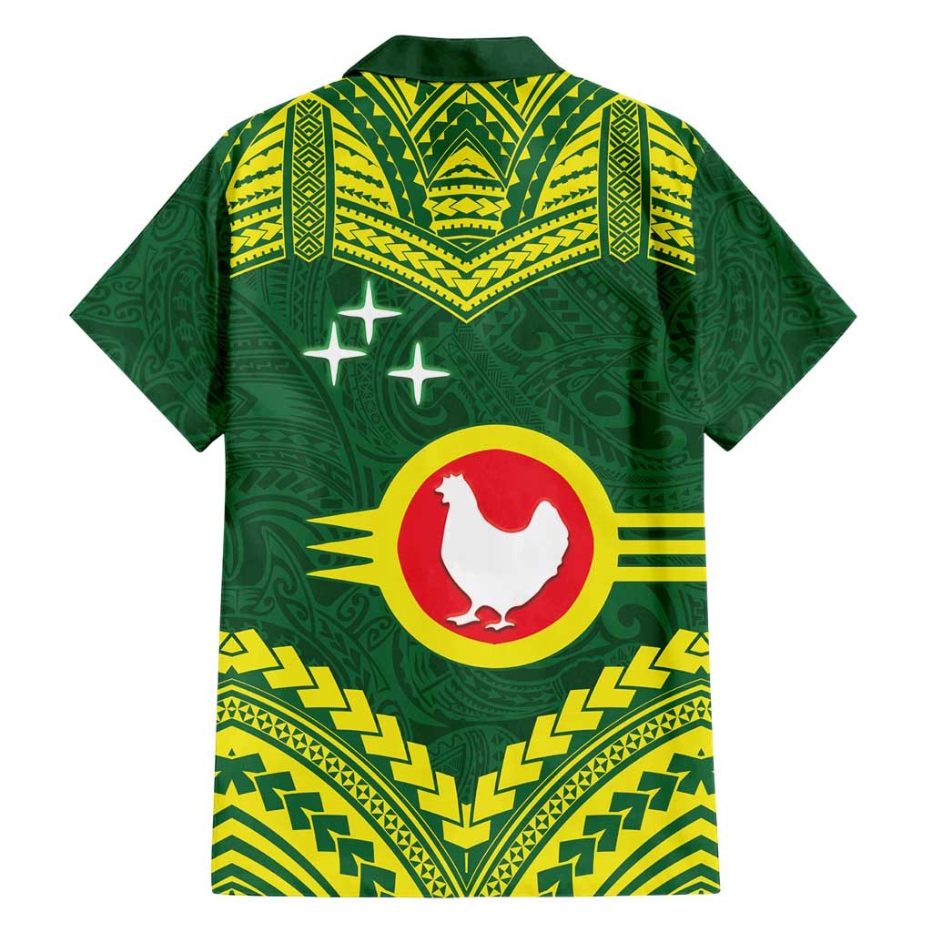 Manu'a Flag Day Family Matching Off Shoulder Maxi Dress and Hawaiian Shirt Polynesian Pattern National Color Proud
