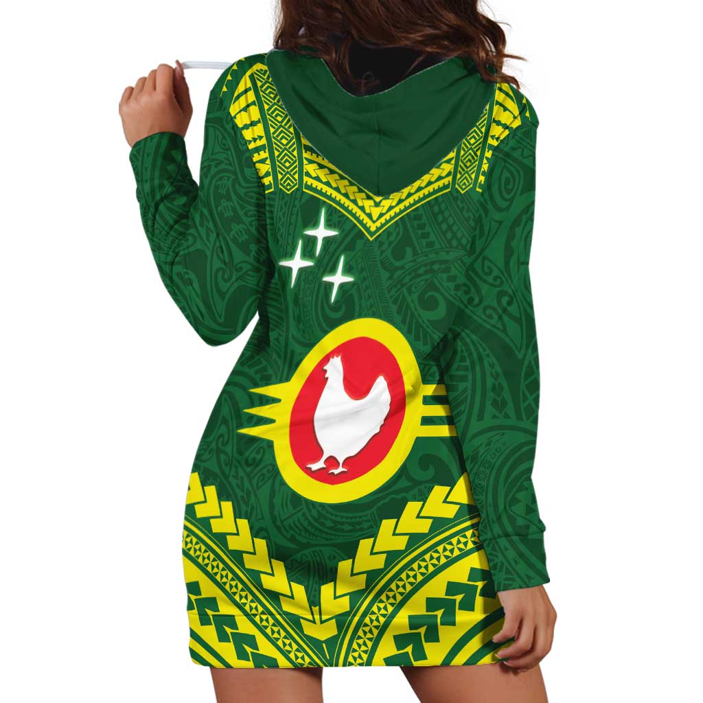 Manu'a Flag Day Hoodie Dress Polynesian Pattern National Color Proud