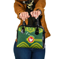 Manu'a Flag Day Shoulder Handbag Polynesian Pattern National Color Proud