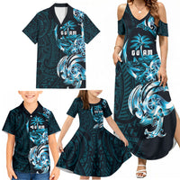 Asut Guam Chamorro Family Matching Summer Maxi Dress and Hawaiian Shirt Guahan Seal Tattoo LT14 - Polynesian Pride
