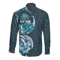 Asut Guam Chamorro Long Sleeve Button Shirt Guahan Seal Tattoo LT14 - Polynesian Pride