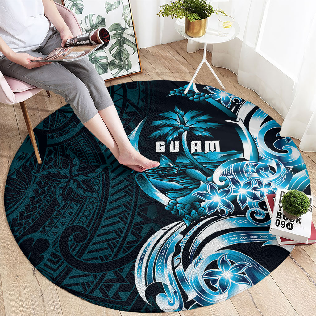 Asut Guam Chamorro Round Carpet Guahan Seal Tattoo LT14 - Polynesian Pride