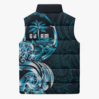 Asut Guam Chamorro Sleeveless Puffer Jacket Guahan Seal Tattoo LT14 - Polynesian Pride