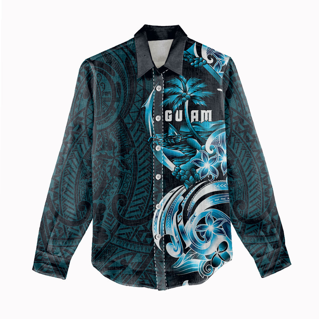 Asut Guam Chamorro Women Casual Shirt Guahan Seal Tattoo LT14 - Polynesian Pride