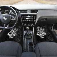 Attelong Guam Chamorro Car Mats Guahan Seal Tattoo LT14 Set 2pcs - Front Black - Polynesian Pride
