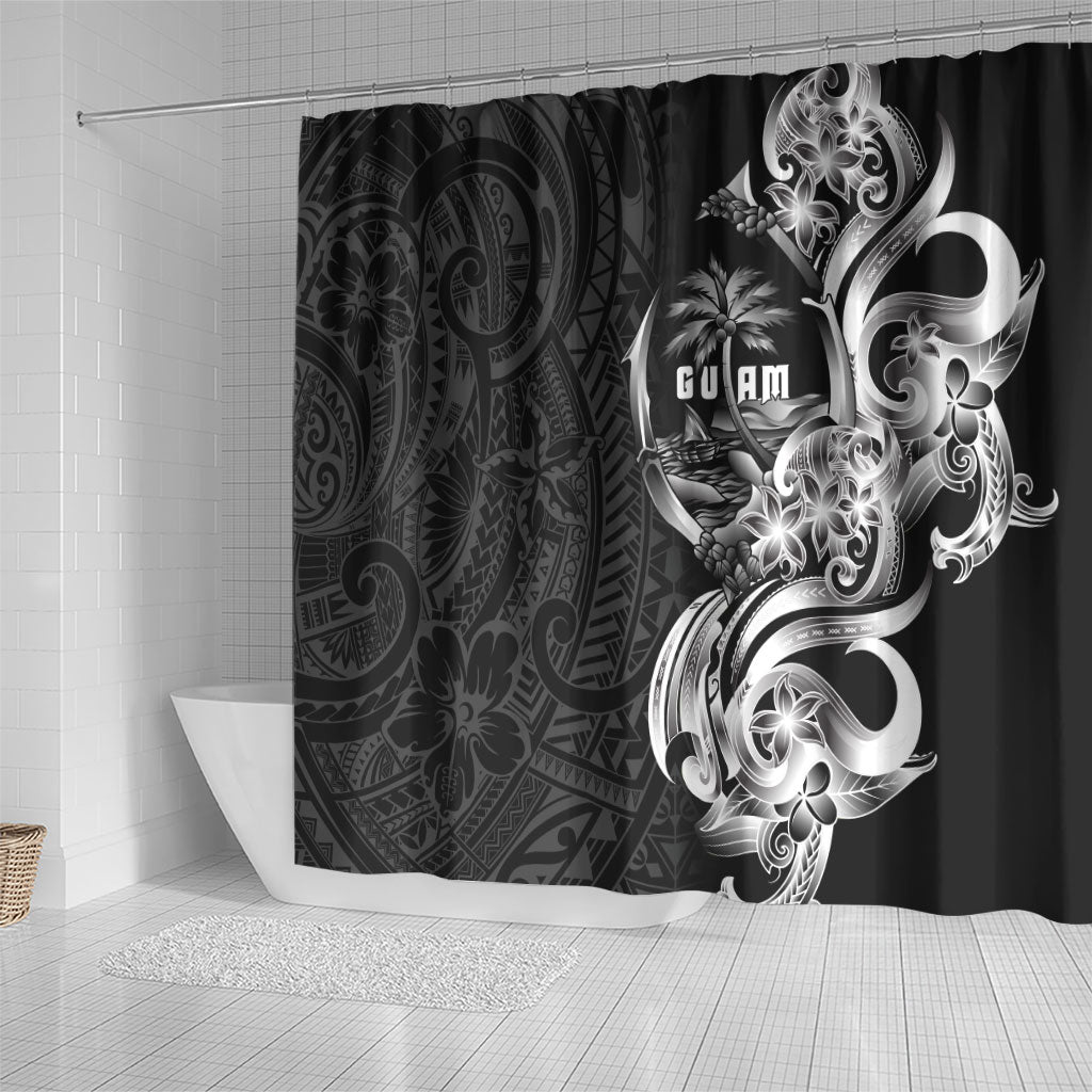 Attelong Guam Chamorro Shower Curtain Guahan Seal Tattoo LT14 - Polynesian Pride