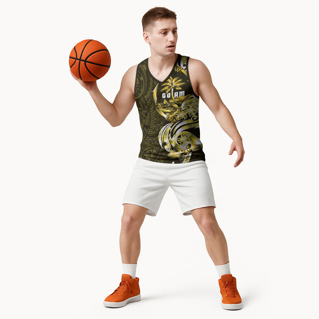 Amariyu Guam Chamorro Basketball Jersey Guahan Seal Tattoo LT14 - Polynesian Pride