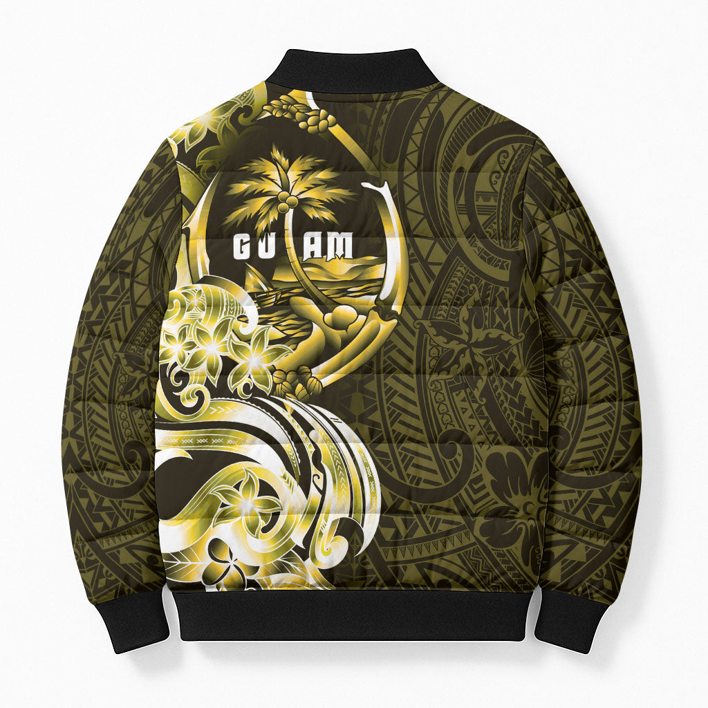 Amariyu Guam Chamorro Bomber Puffer Jacket Guahan Seal Tattoo LT14 - Polynesian Pride