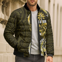 Amariyu Guam Chamorro Bomber Puffer Jacket Guahan Seal Tattoo LT14 - Polynesian Pride