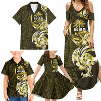 Amariyu Guam Chamorro Family Matching Summer Maxi Dress and Hawaiian Shirt Guahan Seal Tattoo LT14 - Polynesian Pride