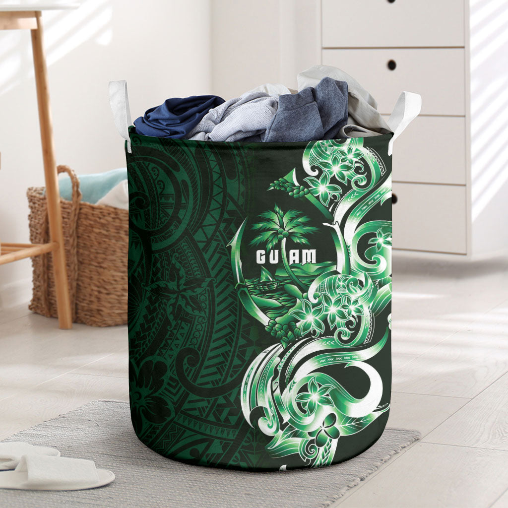 Betde Guam Chamorro Laundry Basket Guahan Seal Tattoo LT14 Green - Polynesian Pride