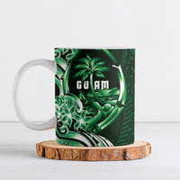 Betde Guam Chamorro Ceramic Mug Guahan Seal Tattoo LT14 Green - Polynesian Pride