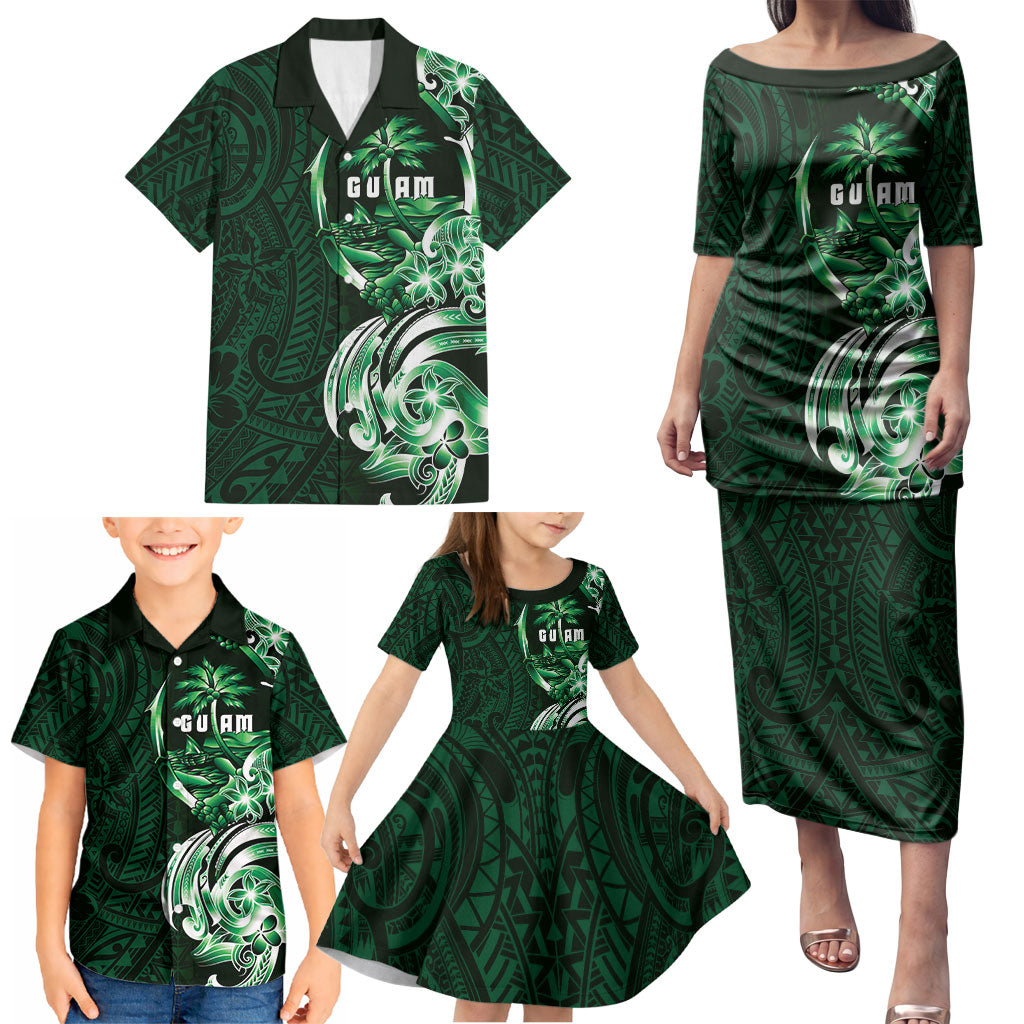 Betde Guam Chamorro Family Matching Puletasi and Hawaiian Shirt Guahan Seal Tattoo LT14 - Polynesian Pride
