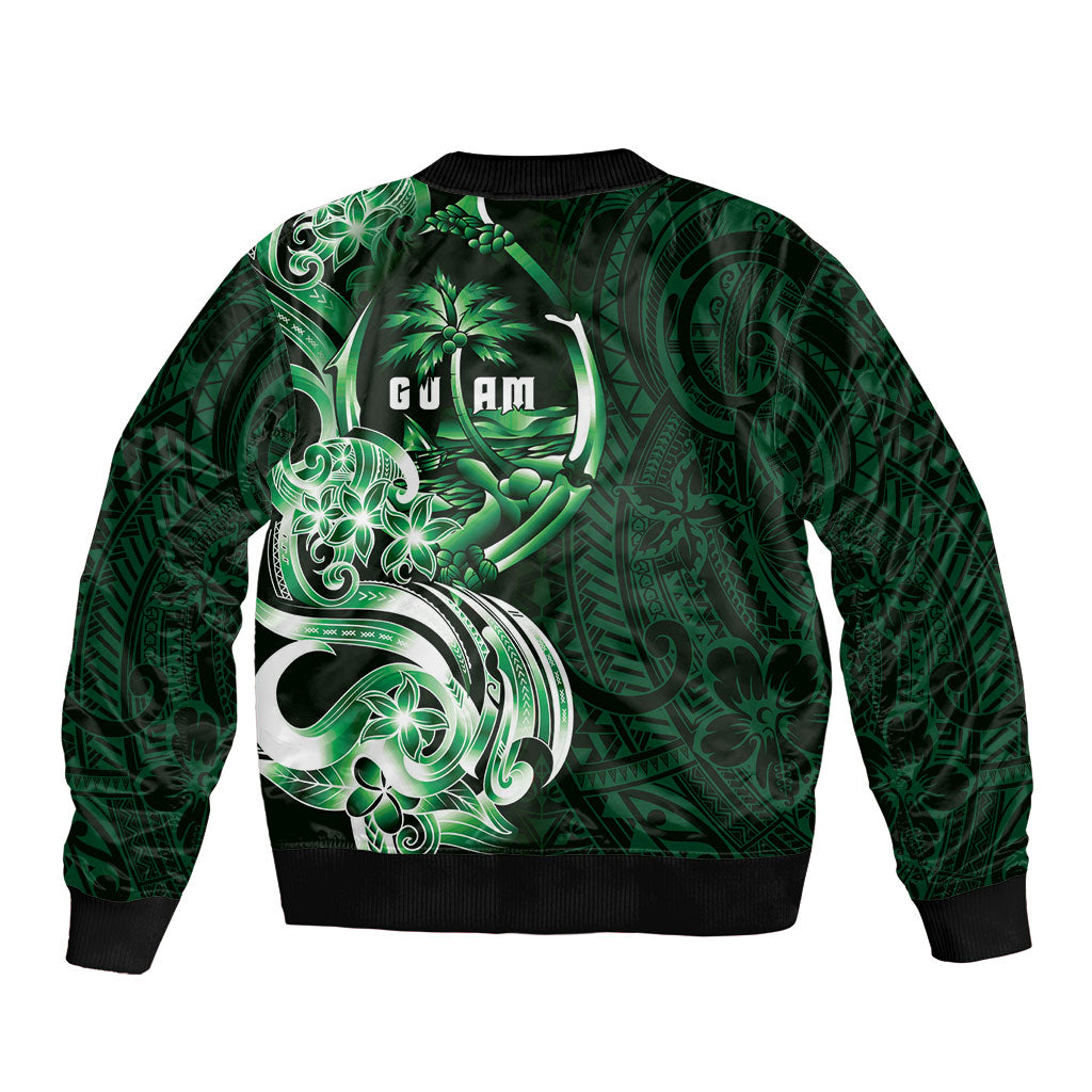 Betde Guam Chamorro Sleeve Zip Bomber Jacket Guahan Seal Tattoo LT14 - Polynesian Pride