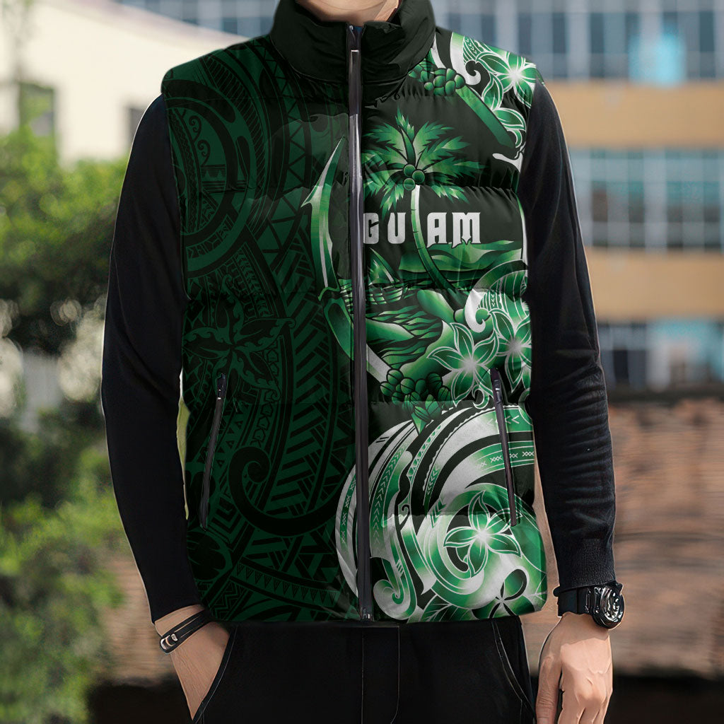 Betde Guam Chamorro Sleeveless Puffer Jacket Guahan Seal Tattoo LT14 - Polynesian Pride