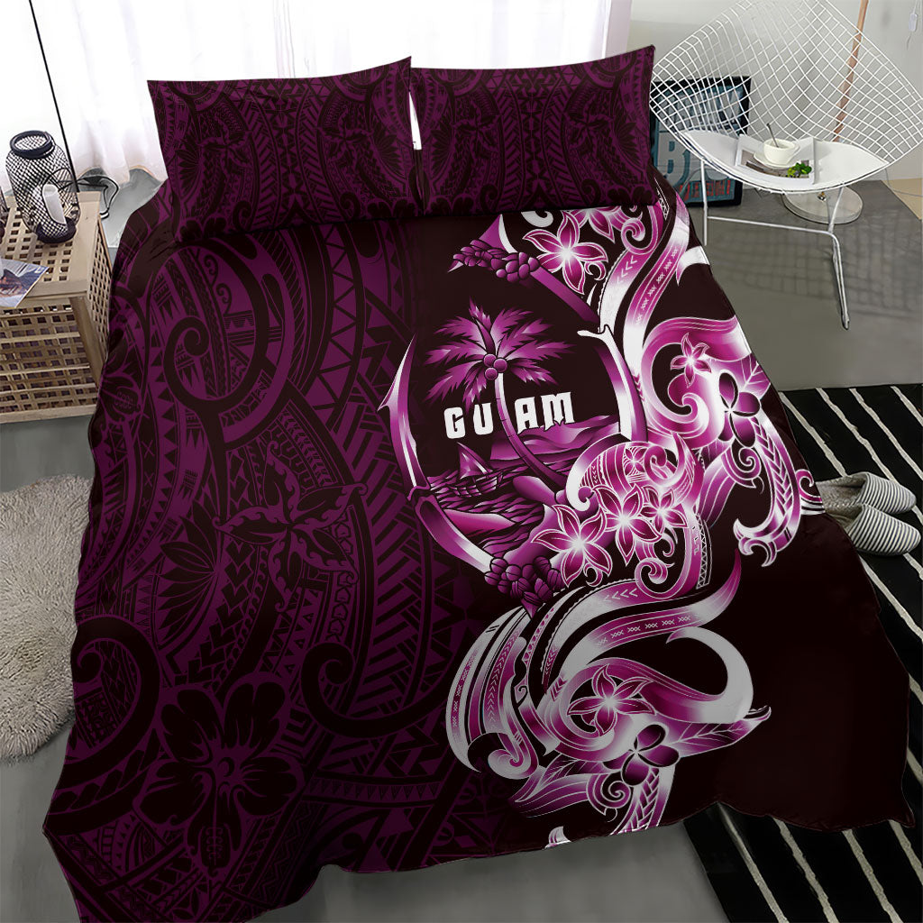 Kulot Di Rosa Guam Chamorro Bedding Set Guahan Seal Tattoo LT14 - Polynesian Pride