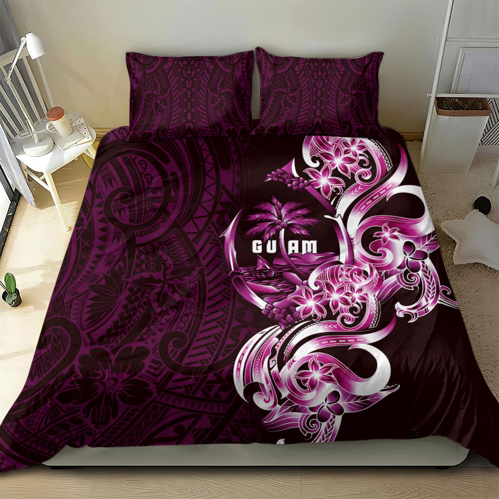 Kulot Di Rosa Guam Chamorro Bedding Set Guahan Seal Tattoo LT14 - Polynesian Pride