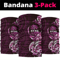 Kulot Di Rosa Guam Chamorro Neck Gaiter Guahan Seal Tattoo LT14 package One Size: 25*50cm Pink - Polynesian Pride