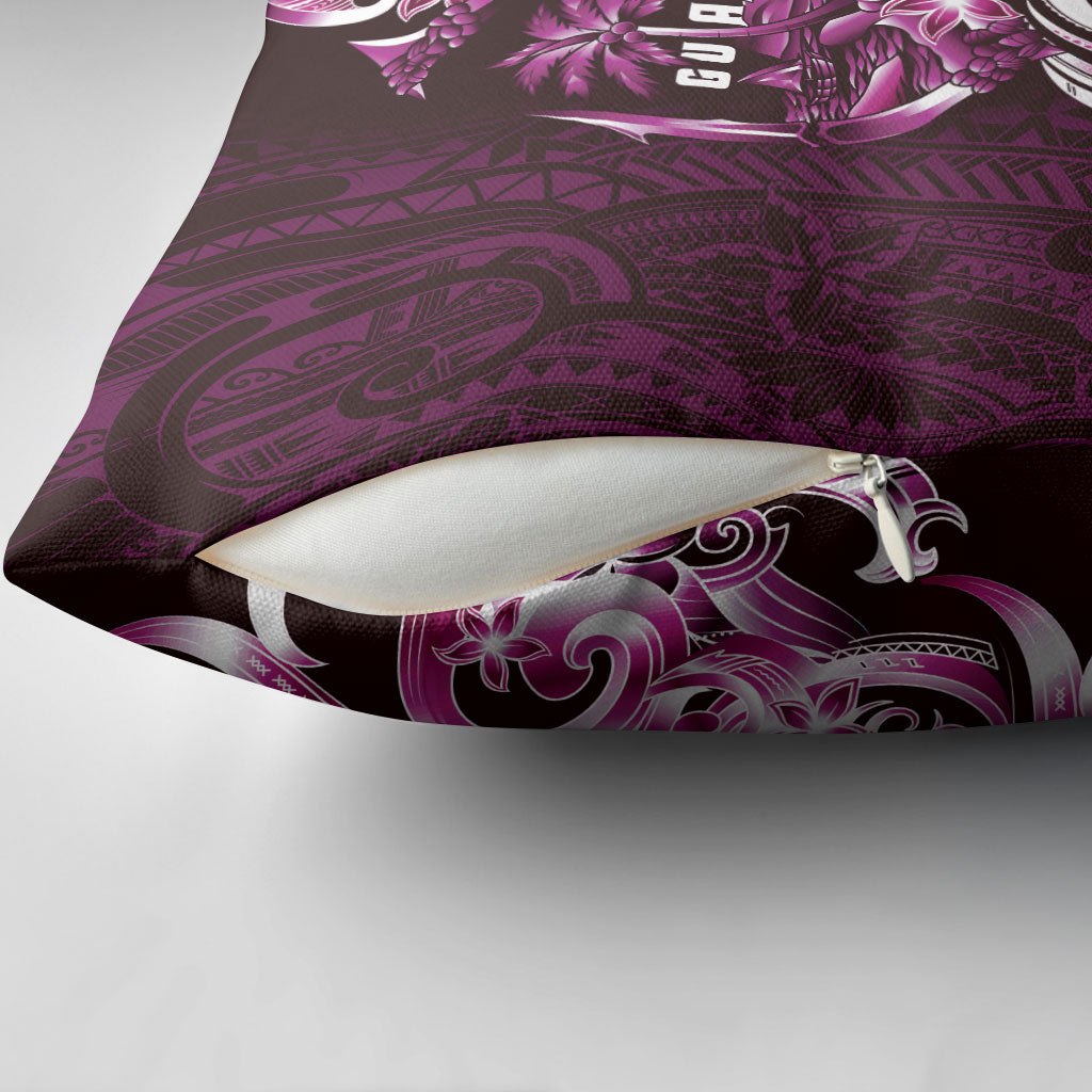 Kulot Di Rosa Guam Chamorro Pillow Cover Guahan Seal Tattoo LT14 - Polynesian Pride