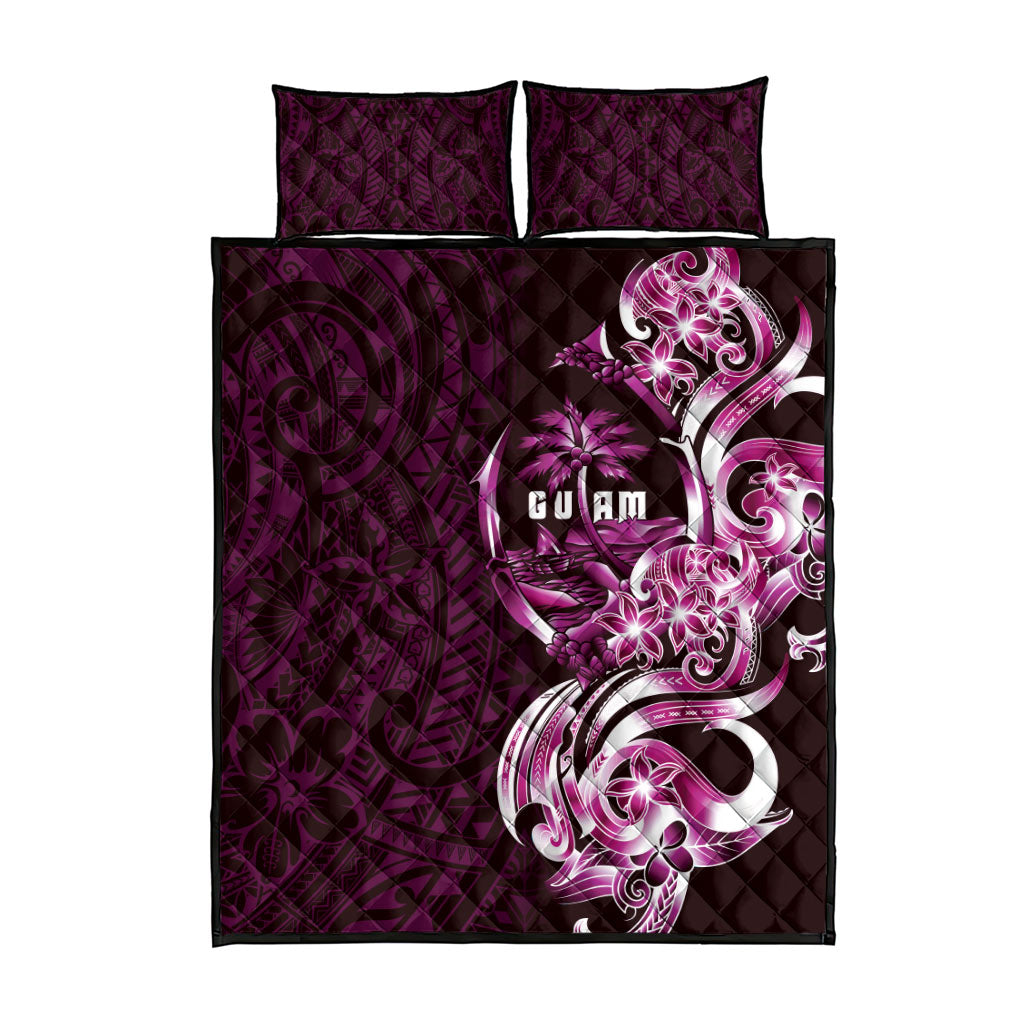 Kulot Di Rosa Guam Chamorro Quilt Bed Set Guahan Seal Tattoo LT14 - Polynesian Pride