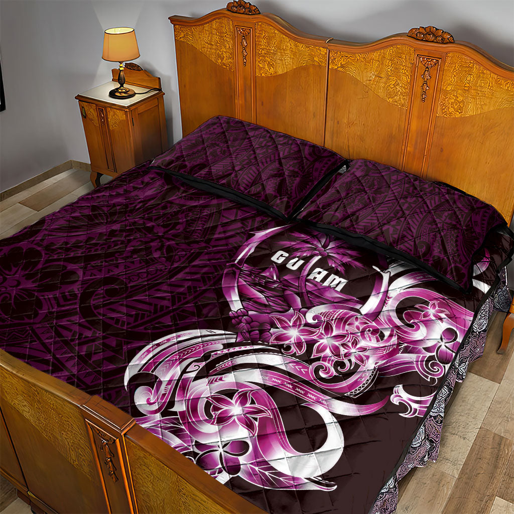Kulot Di Rosa Guam Chamorro Quilt Bed Set Guahan Seal Tattoo LT14 - Polynesian Pride