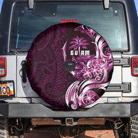 Kulot Di Rosa Guam Chamorro Spare Tire Cover Guahan Seal Tattoo LT14 Pink - Polynesian Pride