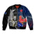 New Zealand And France Rugby Bomber Jacket All Black With Les Bleus Together 2023 World Cup LT14 Unisex Black - Polynesian Pride