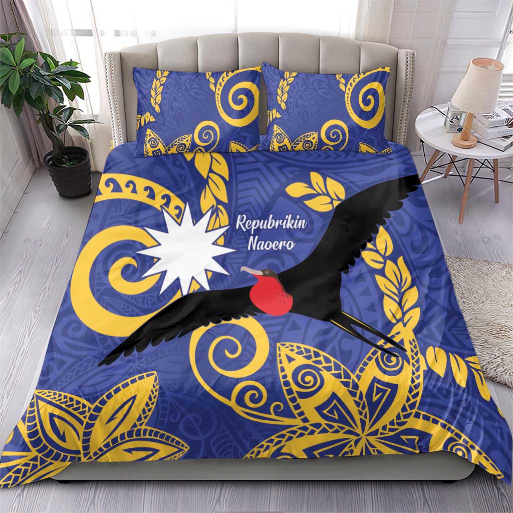 Nauru Angam Day Bedding Set Naoero Frigate Bird Polynesian Pattern LT14 - Polynesian Pride