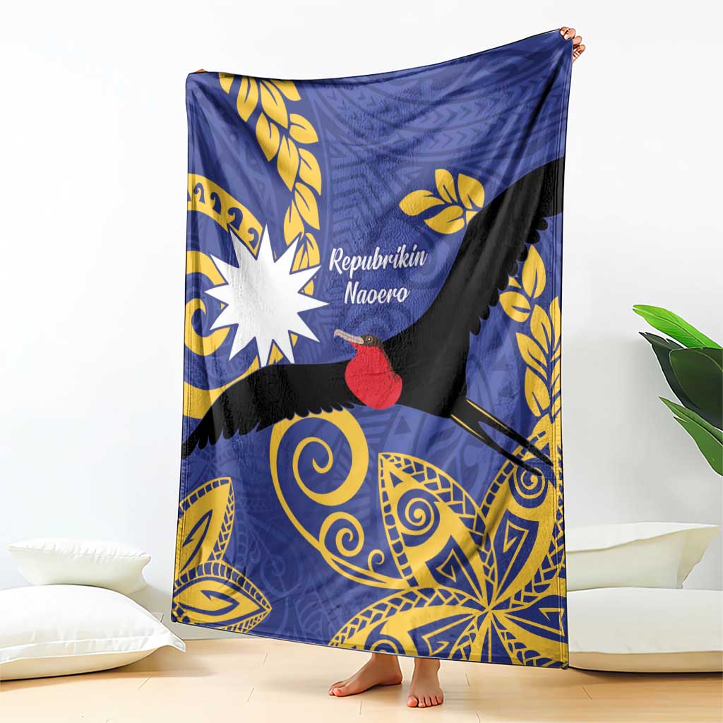 Nauru Angam Day Blanket Naoero Frigate Bird Polynesian Pattern LT14 - Polynesian Pride