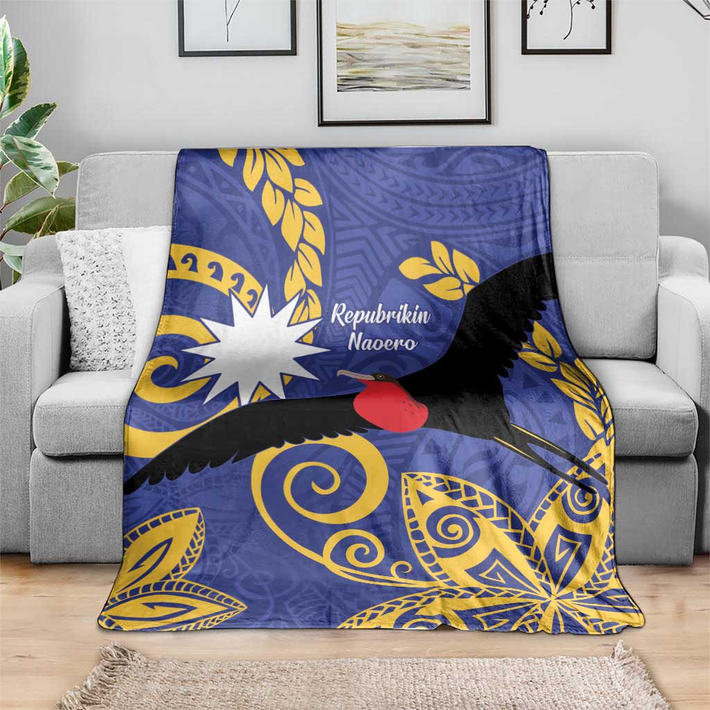 Nauru Angam Day Blanket Naoero Frigate Bird Polynesian Pattern LT14 - Polynesian Pride