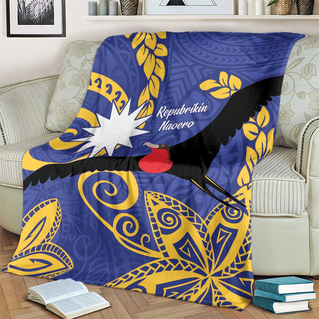 Nauru Angam Day Blanket Naoero Frigate Bird Polynesian Pattern LT14 - Polynesian Pride