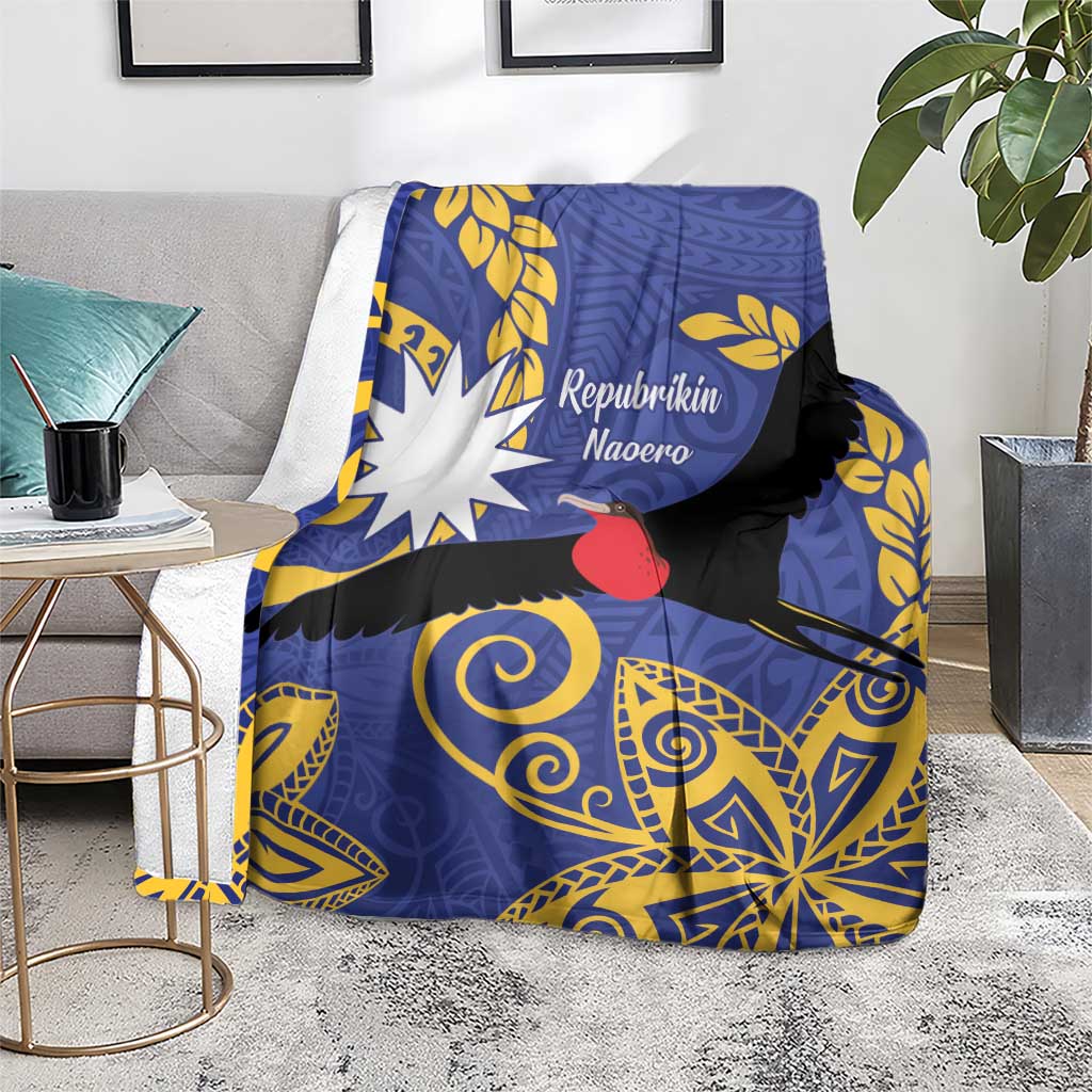 Nauru Angam Day Blanket Naoero Frigate Bird Polynesian Pattern LT14 - Polynesian Pride