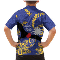 Nauru Angam Day Family Matching Mermaid Dress and Hawaiian Shirt Naoero Frigate Bird Polynesian Pattern LT14 - Polynesian Pride