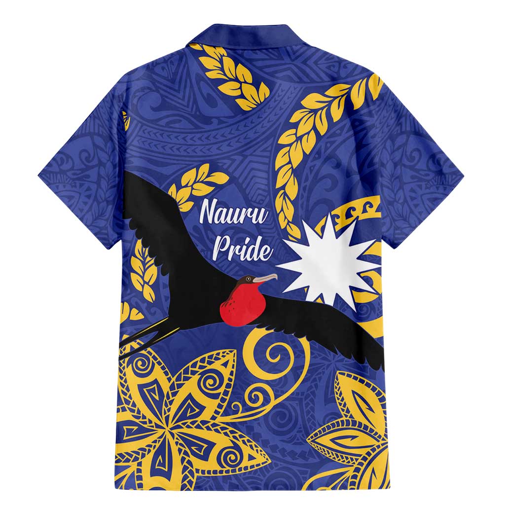 Nauru Angam Day Family Matching Mermaid Dress and Hawaiian Shirt Naoero Frigate Bird Polynesian Pattern LT14 - Polynesian Pride