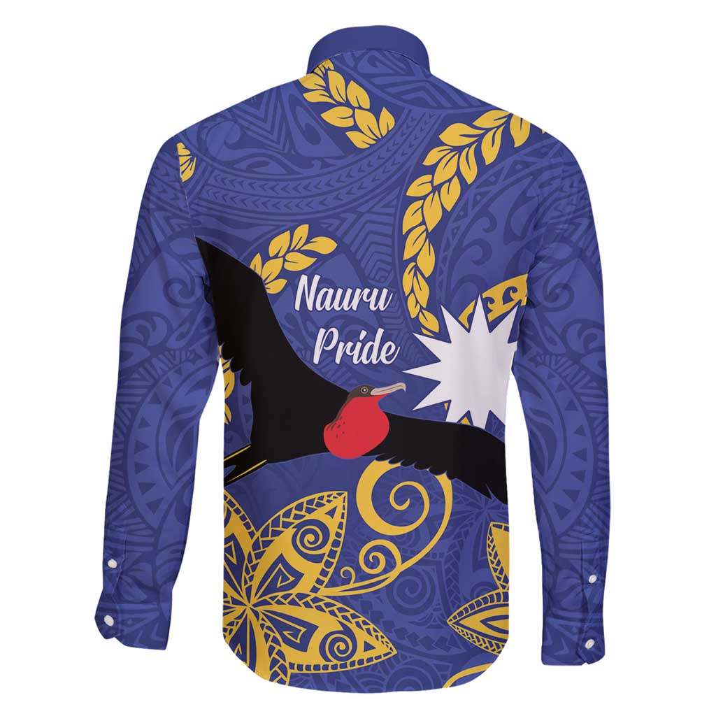 Nauru Angam Day Family Matching Short Sleeve Bodycon Dress and Hawaiian Shirt Naoero Frigate Bird Polynesian Pattern LT14 - Polynesian Pride