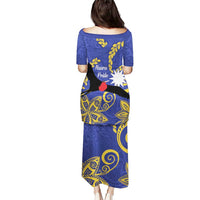 Nauru Angam Day Puletasi Naoero Frigate Bird Polynesian Pattern LT14 - Polynesian Pride