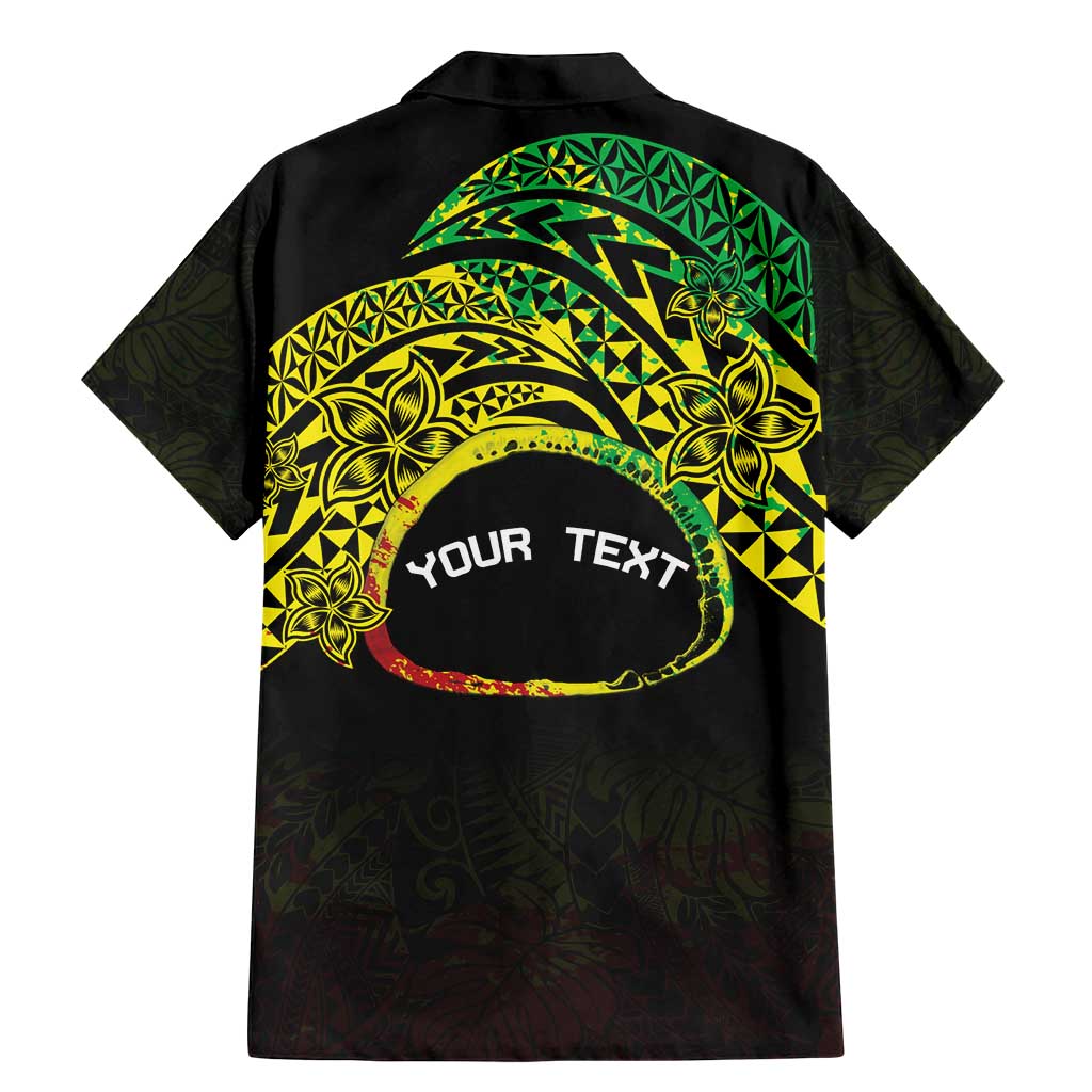 Personalised Nukuoro Atoll Family Matching Mermaid Dress and Hawaiian Shirt Polynesian Tattoo Curves Reggae Version LT14 - Polynesian Pride