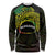 Personalised Nukuoro Atoll Long Sleeve Shirt Polynesian Tattoo Curves Reggae Version